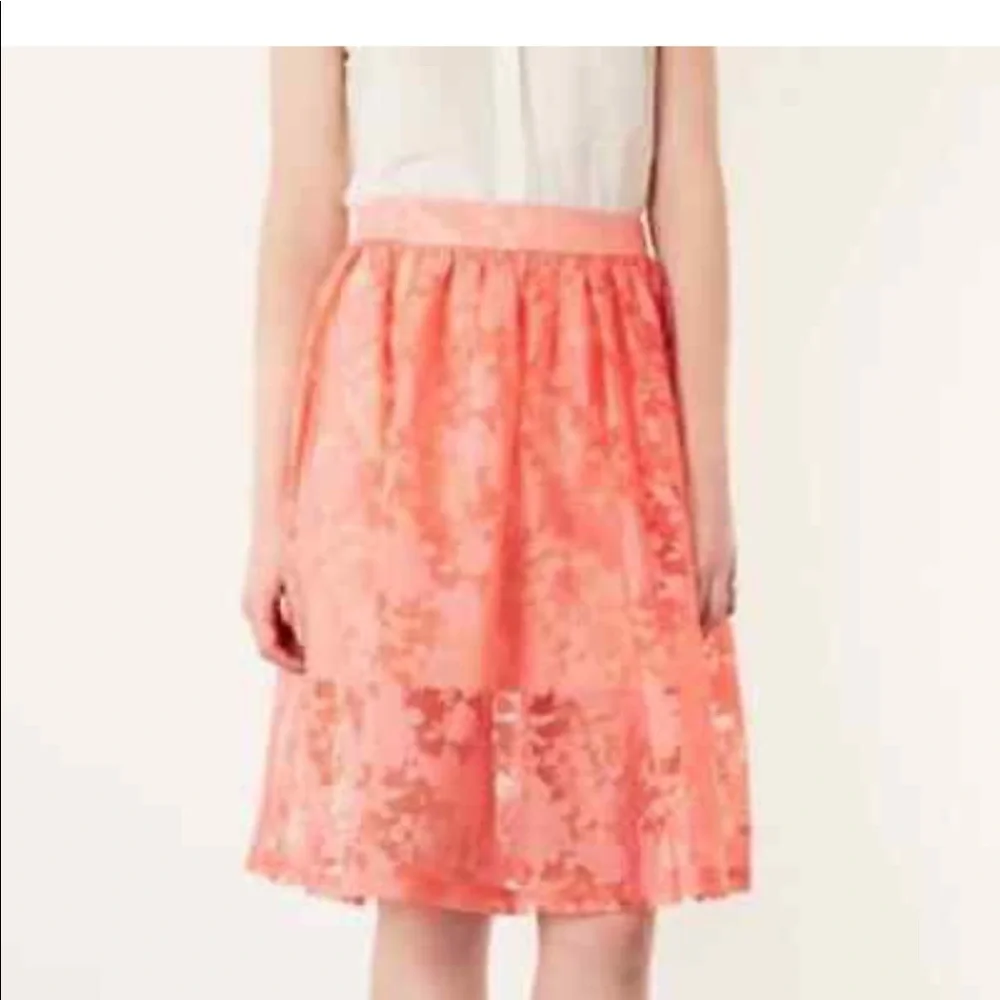 Topshop Peach Skirt 4